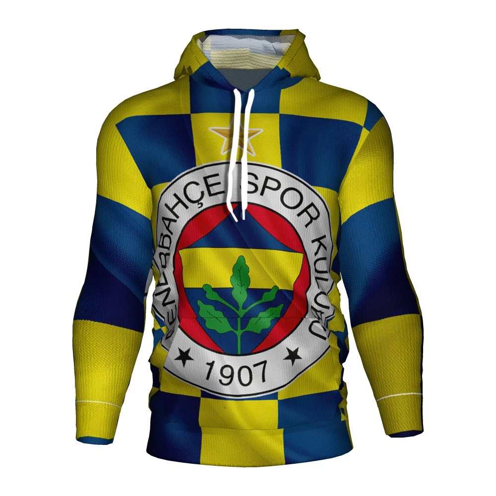 Camiseta de fútbol fenerbace Sk 2018 fútbol 3d Sudadera con capucha fenerbace hombres sudadera chándal conjunto de ropa sudaderas con | - AliExpress