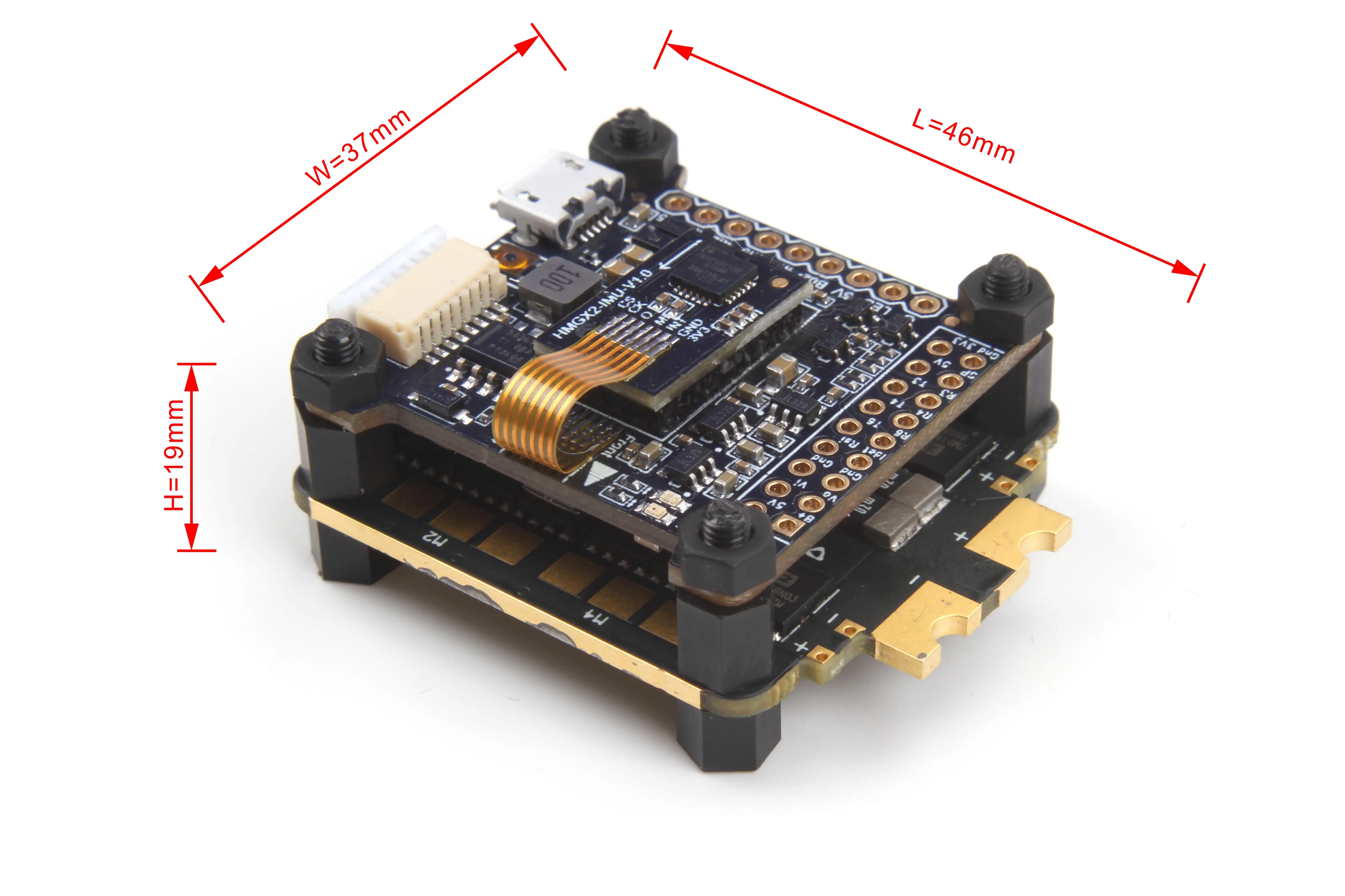 Holybro Kakute F4 V2 Контроллер полета Tekko32 35A 4 в 1 Blheli 32 3-6S бесщеточный ESC