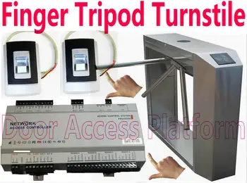 

Fingerprint Open Tripod Turnstiles Gate+RFID Card Access Gate Reader+Web Network Access Controller Turnstile Biometric scanner