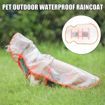 

Pet Dog Hooded Raincoat Clothes Waterproof Adjustable Windproof for Outdoor HG99