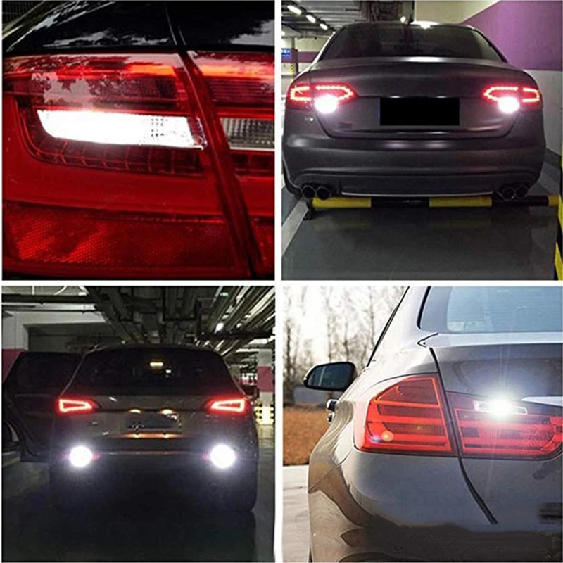 2 шт. 1156 P21W BA15S 1157 P21/5 Вт BAY15D T20 7440 W21/5 Вт 7443 BAU15S чип авто тормоз светильник лампа светодиодный автомобильный резервный светильник