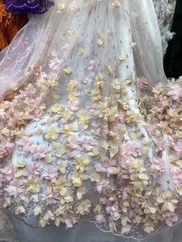 

DiuDiu-12.6804 embroidered Mesh Tulle fabric Factory price sequins Nigerian lace fabrics