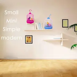 Mini oiseau avec Cage, 1 pièce, jouets électroniques pour enfants, nouveauté, jouet à Induction amusant, Simulation oiseau chantant, S4X7 