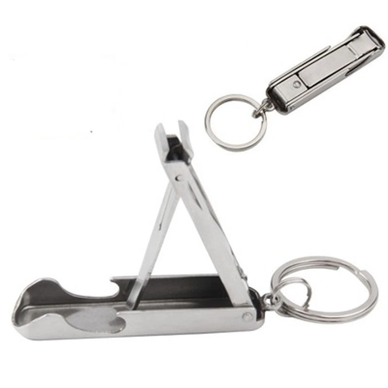 Edc Keyring Nail Clipper Cutter Pocket Manicure Outdoor Camp Multitool Key Fold Nipper Trimmer