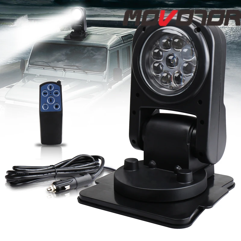45w Led Spot Beam Search Light Foldable Remote Control Spotlight Marine