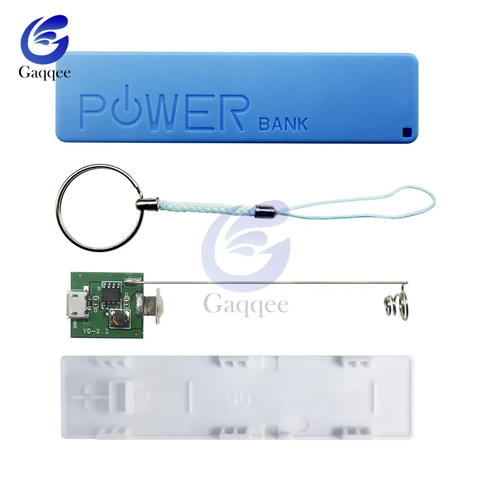 DC 3V-5V Metal Detector Kit 60mm Detective Non-contact Sensor Module with 18650 USB Power Bank Box Metal Finder Electronic DIY 5