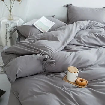 

Home Textiles 4pcs Solid color bedding set Pure pattern Simplicity Bed sheet, quilt cover pillowcase