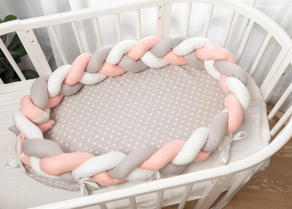 Новое поступление детская кровать переносная кроватка дорожная кровать детский бампер Младенческая Детская Хлопковая Колыбель для новорожденного ребенка бампер кровать люлька
