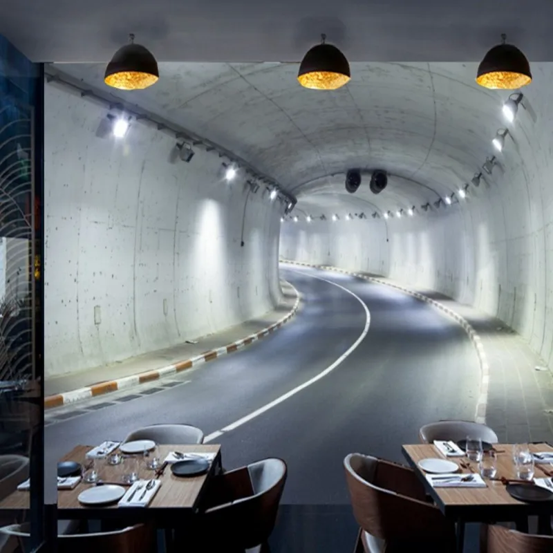 

Dropship 3d Custom Wallpaper For Walls HD Tunnel Highway Wall Murals Wallpapers For Living Room Papel De Parede 3d