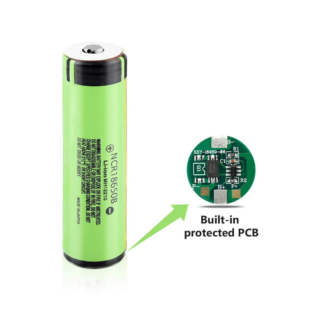 Литий ионная аккумуляторная батарея Panasonic 1/2/4/6/8/10x NCR18650B 2020 3 7 3400 в 18650