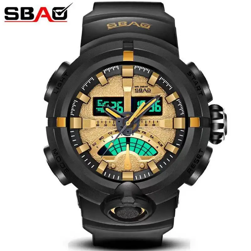 

SBAO Men Watch Digital Waterproof Clock Men Army Military Watches LED Men's Wrist Watch Sport Watch Relogio Masculino