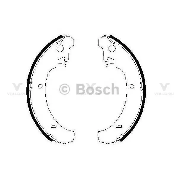 0986487219 bosch барабанные колодки