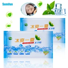 3/6/12pcs Peppermint Extract Cooling Patches Baby Fever Cools Down Migraine Headache Cold Treatment Medical Plaster Health Care