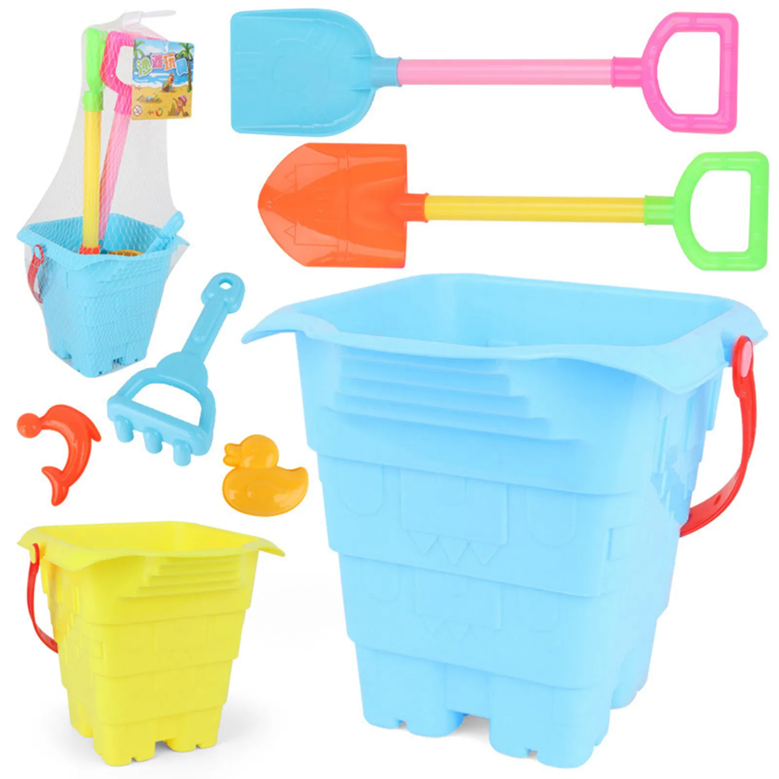 Juguete de playa para niños, castillo, pala, pala, juego de herramientas de playa, educativo, juguetes de baño