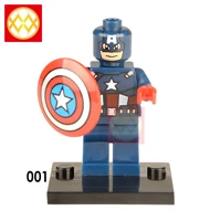 Абрикосовый 50 PCS Super Heroes Captain America Steve Rogers Marvel Hydra Agent Avengers Action Model Building Blocks Children Toys KT1031 - Цвет: Абрикосовый