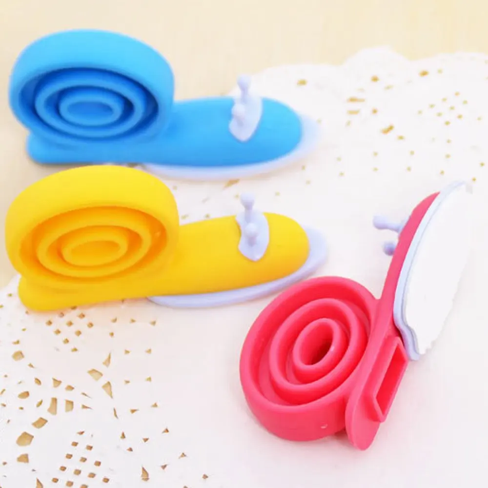 3 шт. Мультяшные животные самоклеящиеся клиновидные Держатели милые улитки