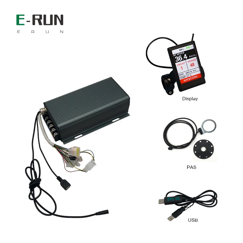 US $403.00 Free Shipping MQ Sabvoton 150A SVMC72150H6 BLDC Motor Controller With Display PAS For QS Electric Bike Conversion