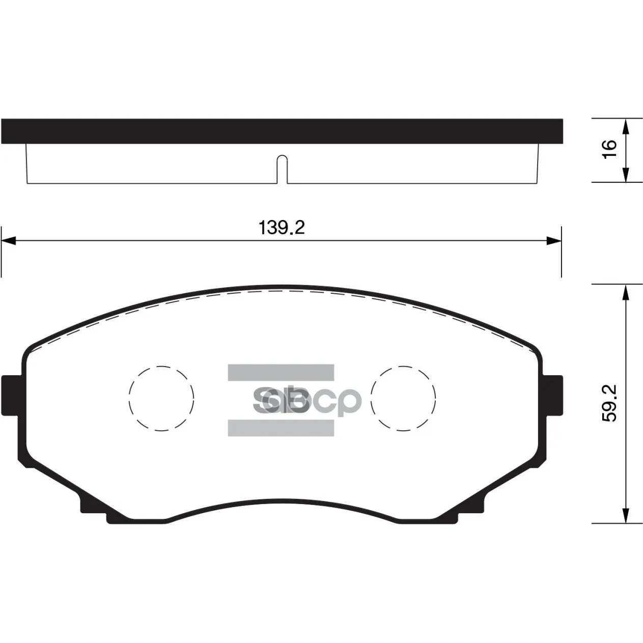 Колодки Тормозные Mazda Mpv 99- Передние Sangsin Brake Sp1527 Sangsin brake арт. SP1527