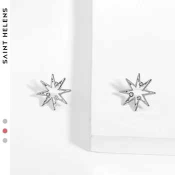 Creative Geometry round Pendant Europe And America Cool Hexagram Zircon Necklace Women's Alloy Accessory a Generation of Fat