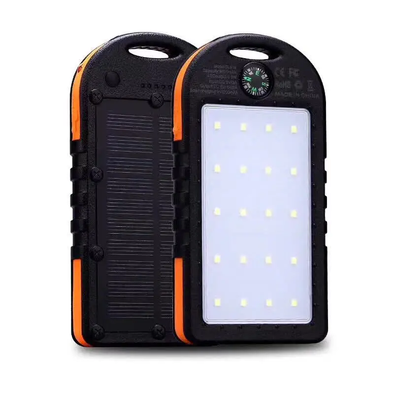 Camping Light Solar Charging Unit Large-Capacity Mobile Power with Camping Light Compass