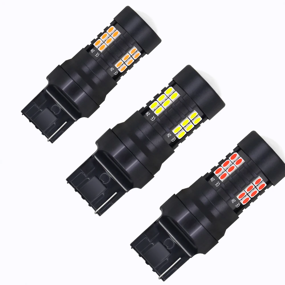 2x сигнальная лампа Светодиодные Автомобильные Лампы Canbus T20 7440 W21W WY21W 21SMD