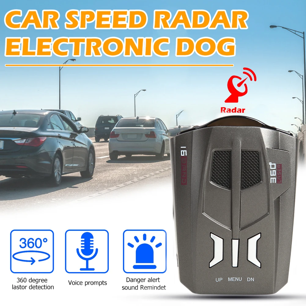 Автомобильный антирадар GPS-детектор полицейской скорости V9 2020 с голосовым