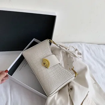 

Stone Pattern PU Leather Crossbody Bags for Women New Braid strap Female Shoulder Handbags Solid Color Ladies' Travel Flap Bags