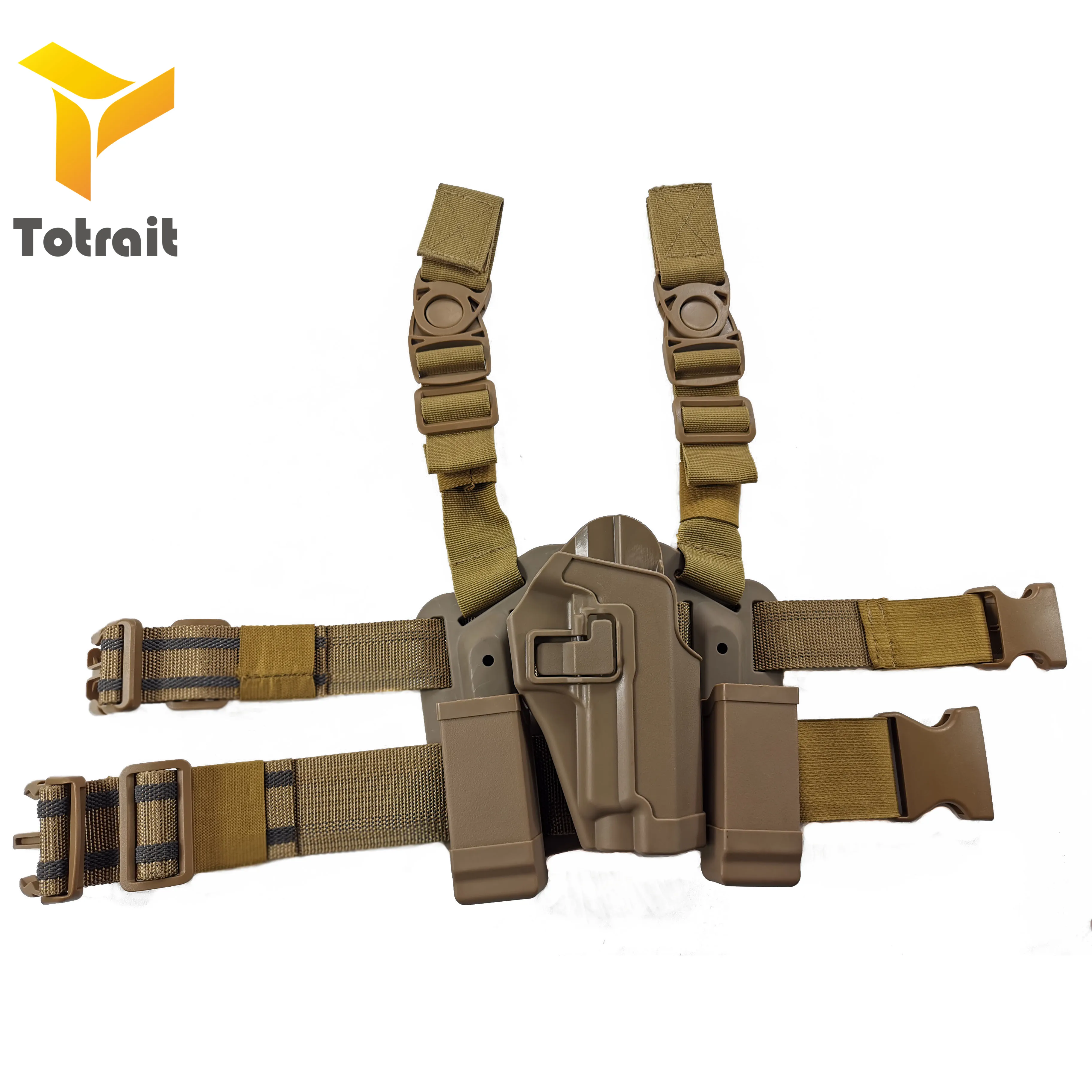 

Tactical CQC SIG SAUER P220 P226 RH Drop Leg Holster w/ Magazine Pouch Case Pistol Gun Holster Hunting accessories black/green/t