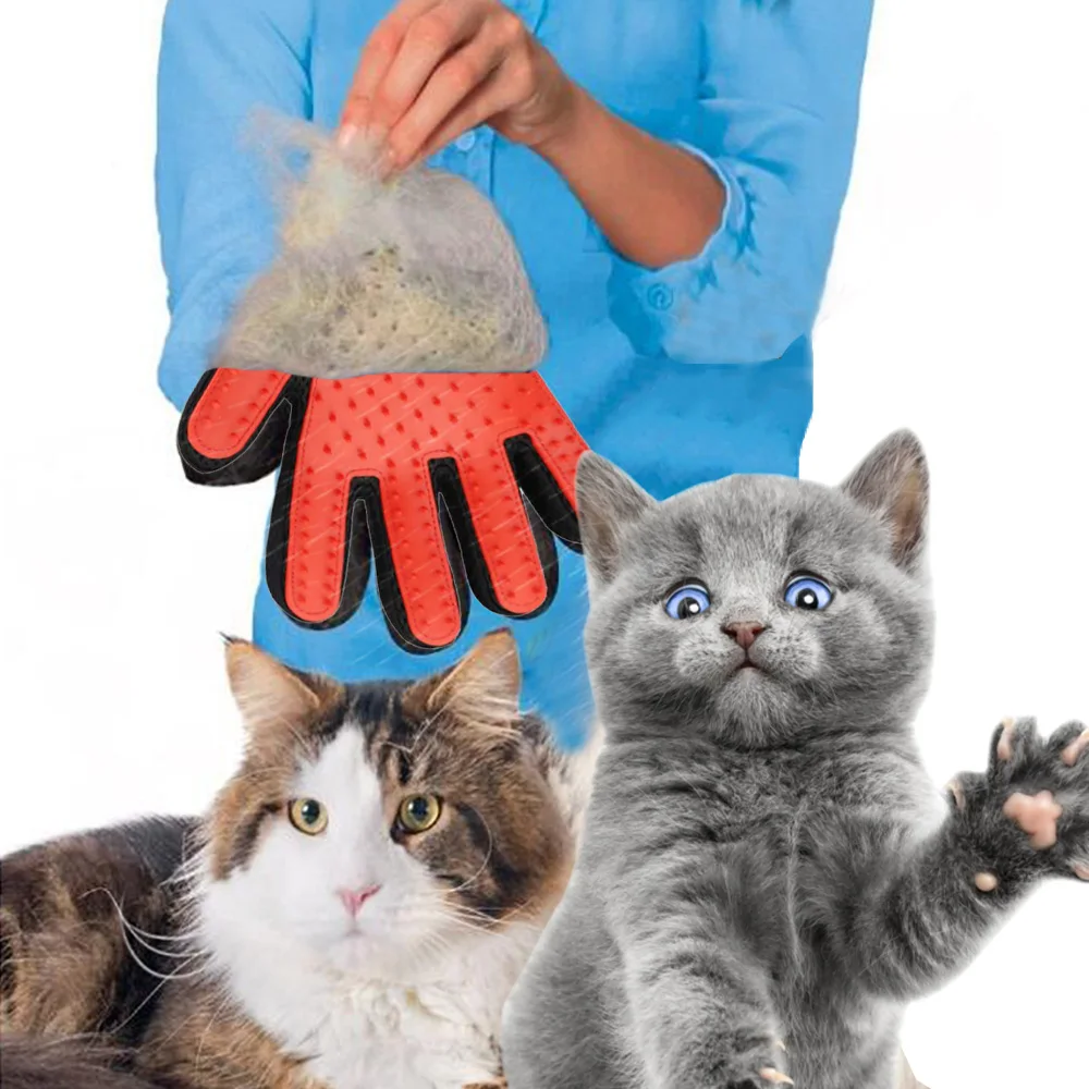 Dog Grooming Massage Bathing Gloves Hair Removal Brush Pet Grooming Gloves Pet Hair Remover Gloves
