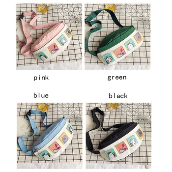 

2020 Retro Small Fresh Diagonal Bag Japanese Style Harajuku Cute Cartoon Girl Heart Shoulder Bag Pattern Detachable Wild Student