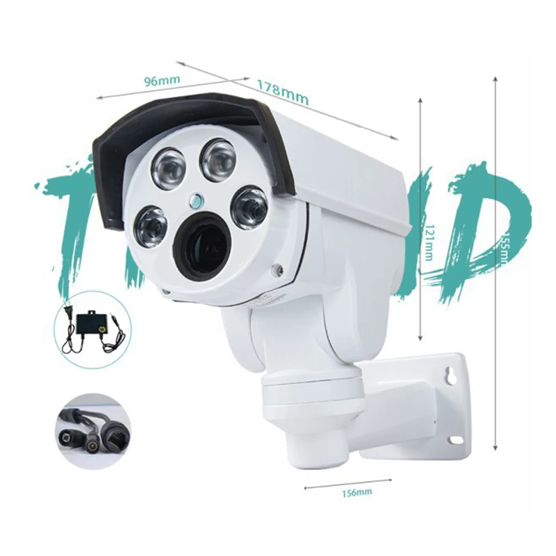 XMEye APP Full HD 5.0MP H.265 PTZ ip-камера наружная 4X моторизованная Поворотная камера с увеличительным объективом варифокальным ночным Onvif