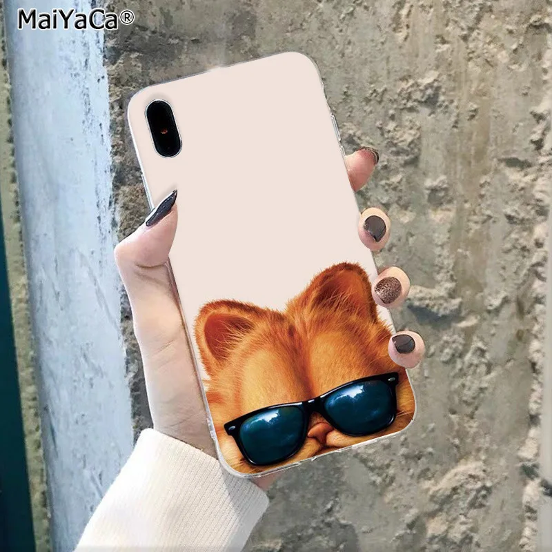 MaiYaCa adorable animal Garfield DIY Luxury phone Case for Apple iphone 11 pro 8 7 66S Plus X XS MAX 5S SE XR Mobile Cover - Цвет: A5