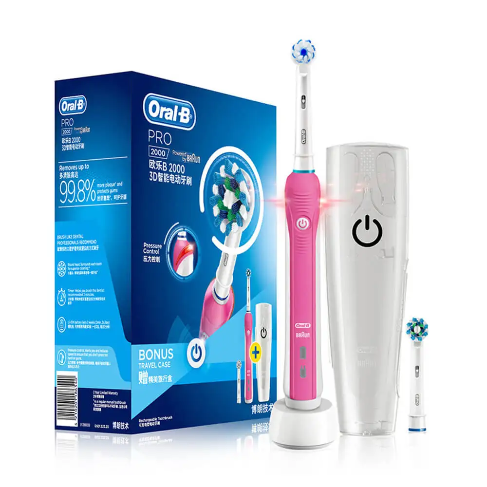 Oral B Sonic Electric Toothbrush Rechargeable Teeth Whitening PRO2000 3D Smart Electronic Tooth Brush Adult Daily Clean Oral B Sonic Electric Toothbrush Rechargeable Teeth Whitening PRO2000 3D Smart Electronic Tooth Brush Adult Daily Clean