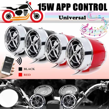 

12V Pair bluetooth Motorcycle Bike Mutilmedia MP3 Player Speakers Audio FM Radio Security Alarm Wireless APP Remote Control