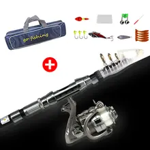 1,5 м/2,1 М удочка комбинация катушек углеродная Удочка+ вращающаяся катушка+ леска крючок для приманки+ нейлоновая Рыболовная Сумка полный набор инструментов