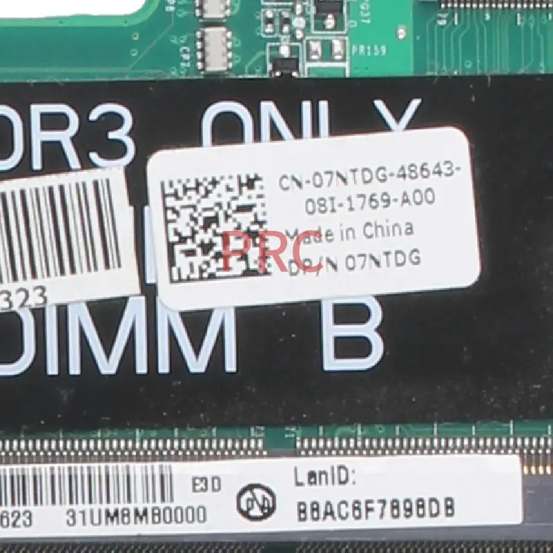 Placa-mãe para computador portátil, placa principal para notebook dell, inspiron n4010