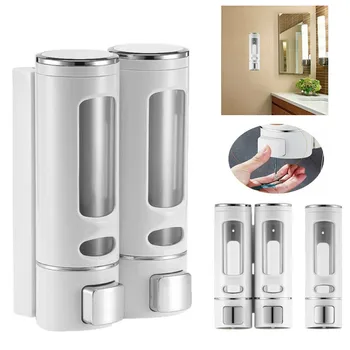

400ml Bathroom Liquid Soap Dispenser Wall Mounted For Kitchen Plastic Shower Gel Detergent Shampoo Bottle Hotel Home Accessories
