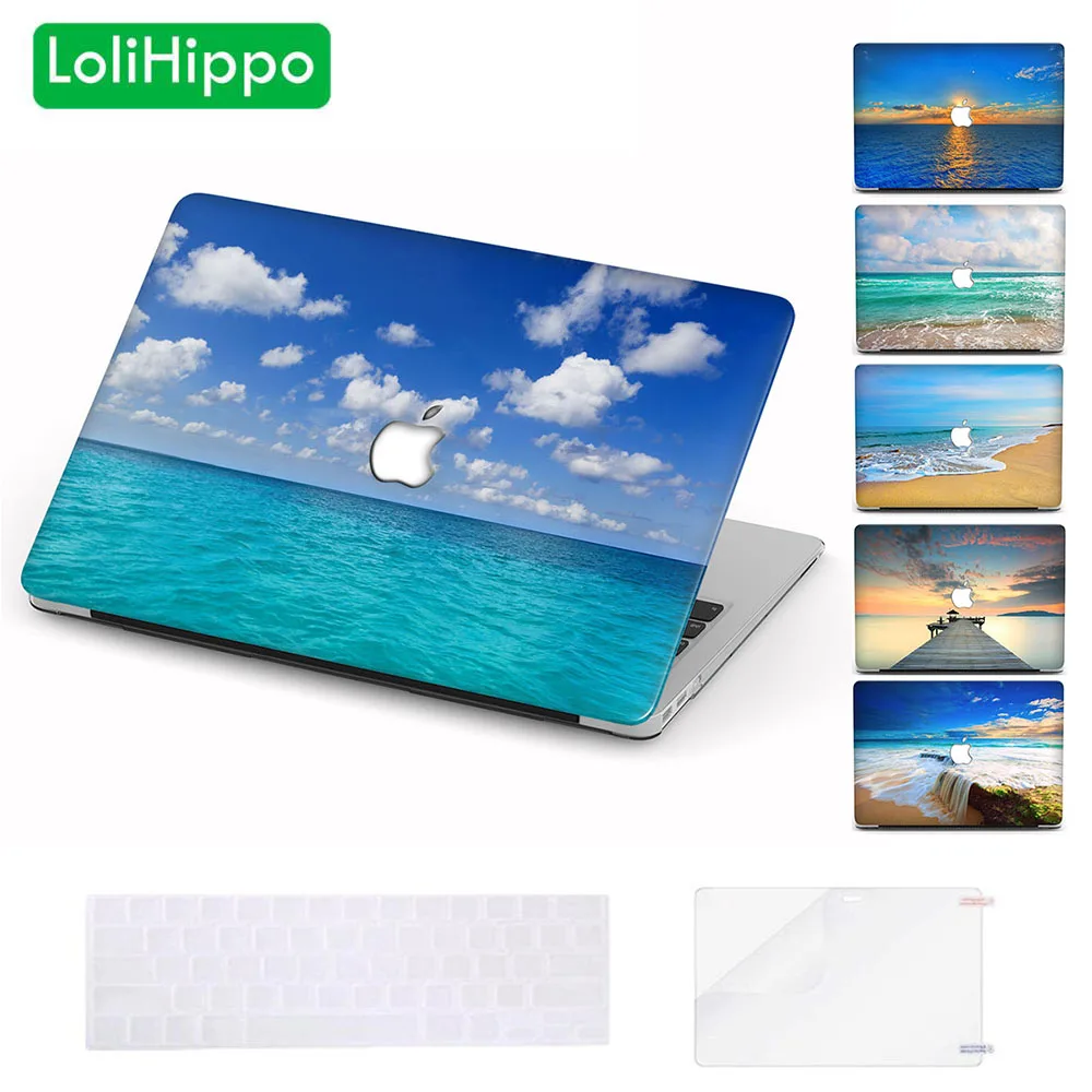 LoliHippo пляжная морская серия чехол для ноутбука Новый MacBook Air Pro 13 3 15 дюймов retina Touch