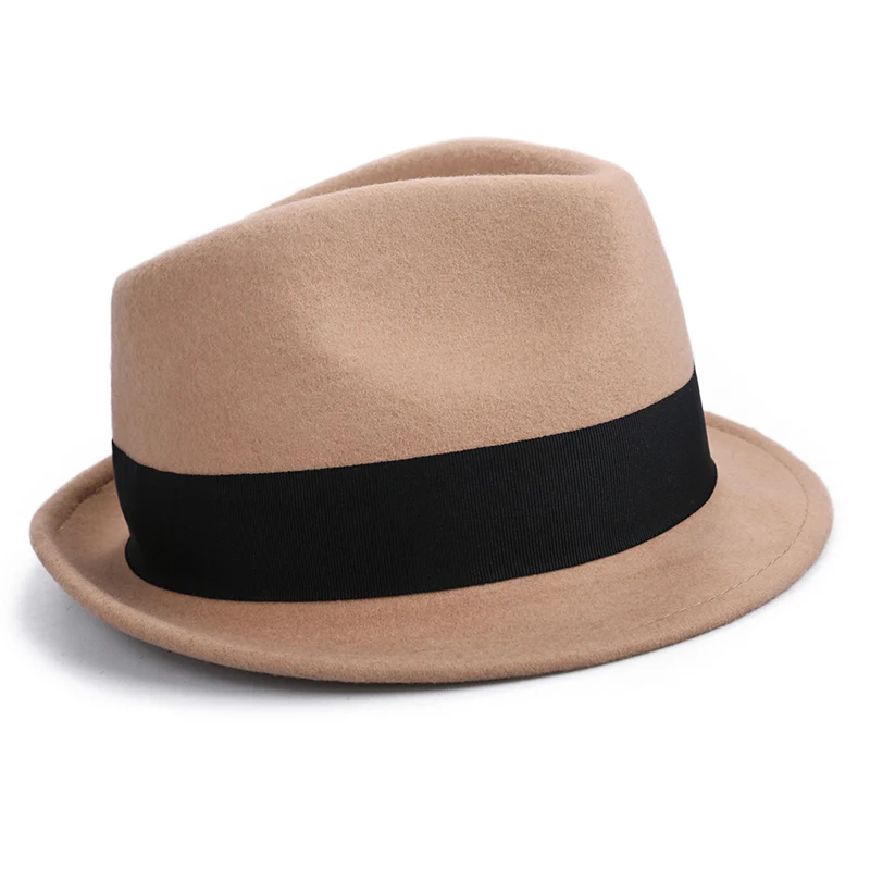 Sedancasesa fedora hat s с австралийской шерстью фетровая шляпа унисекс модная Трилби с коротким козырьком Классическая Кепка для мужчин и женщин Шляпа fedora