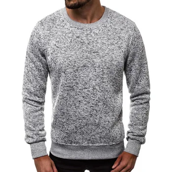 

Men's Fashion Wool Sweatshirts Casual Lambswool Crew Neck Sweater Autumn Long Sleeve Pullover Tops Sporting Homme Streetwears