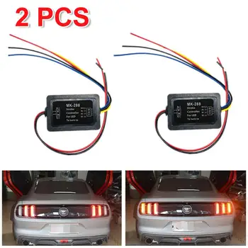 

1pcs Car Turn Signal Light 3-Step Sequential Dynamic Chase Flash Module Boxes LED Controller For Ford For Mustang for Audi