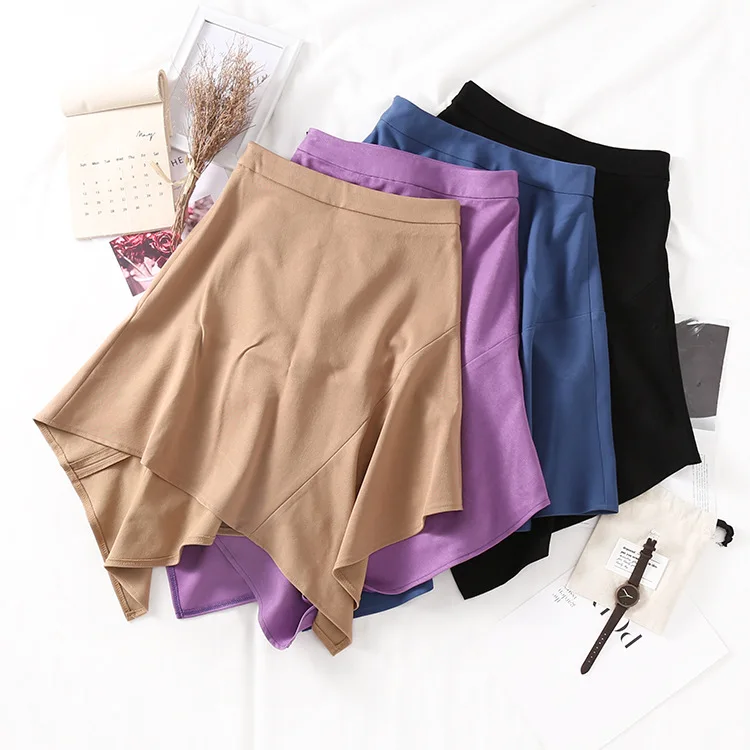 

Stock WOMEN'S Dress Overstock 2019 Korean-style Spring Skirt Versatile Solid Color Students-Style Leg-shape Care Midi-skirt
