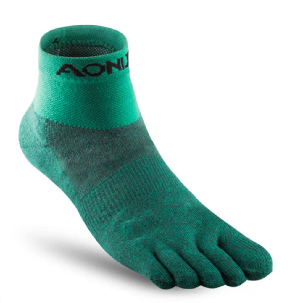 AONIJIE Unisex Sports Socks Lightweight Low Cut Athletic Toe Socks Outdoor Hiking Running Five-Finger Breathable Gym Toe Sock