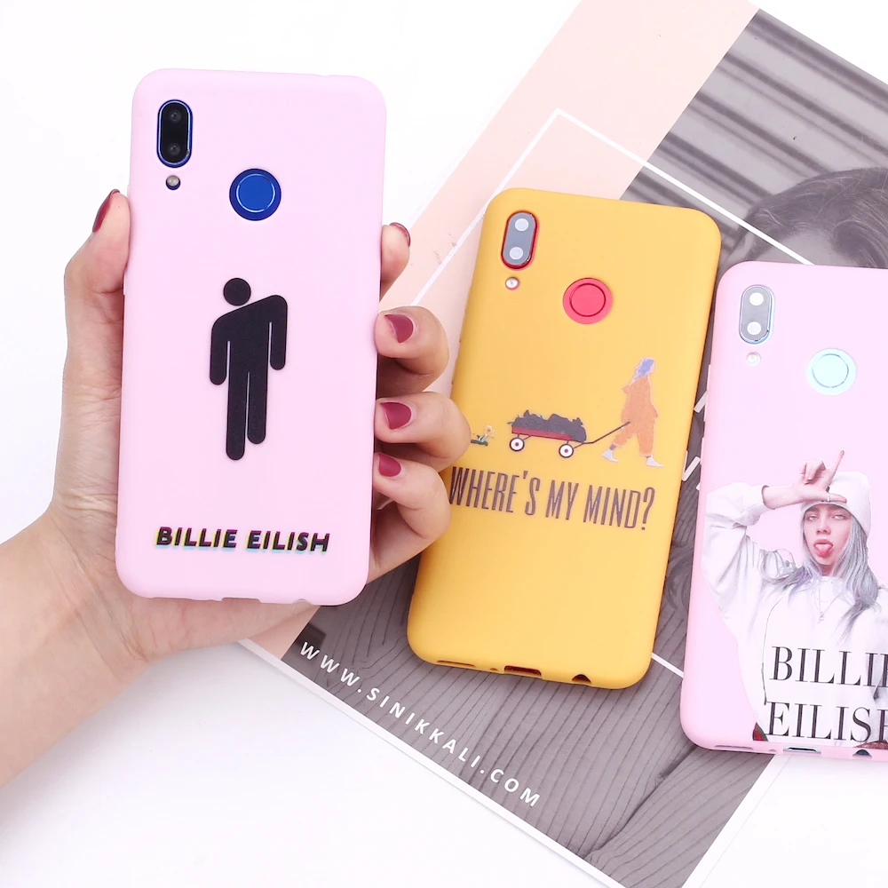 

For Xiaomi Mi Redmi Note 5 6 7 8 9 10 lite Pro Plus Billie Eilish Album Pop Star Silicone Phone Case Cover Capa Fundas