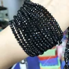 Faceted Black Crystal Glass Beads Loose Round Rondelle Beads For Jewelry Making DIY Bracelet Necklace 4/6/8/10/12mm Wholesale ► Photo 3/6