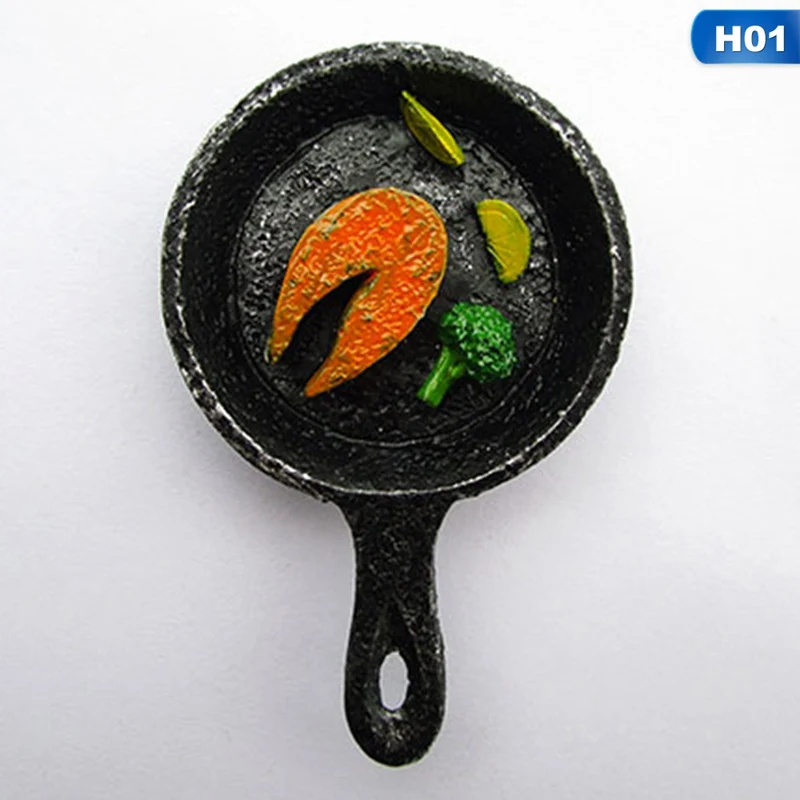1Pcs Fridge Magnets PVC Omelette Magnets for Magnetic Small Cute Home Decoration - Цвет: Salmon