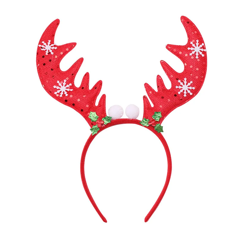 Xugar аксессуары для волос на Рождество повязки для волос для женщин девочек мультфильм Санта Клаус Снеговик рога дерево блесток оголовье новая мода