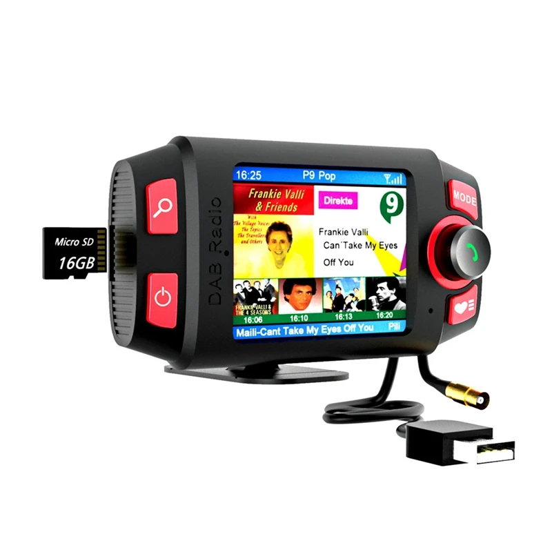 Горячая DAB C8 цифровое радио Цвет Sn радиоприемник FM с Bluetooth потокового