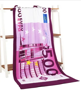 

Summer Cartoon Purple EUR Beach Towel Microfiber Absorbent Bath Towels Drying Washcloth Serviette De Plage Toalla Playa 150*70cm