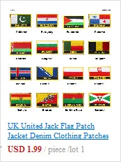 Indonesia Flag patcheswork fabric embroidery patch in Patches iorn patches for clothing flower PT0209-R